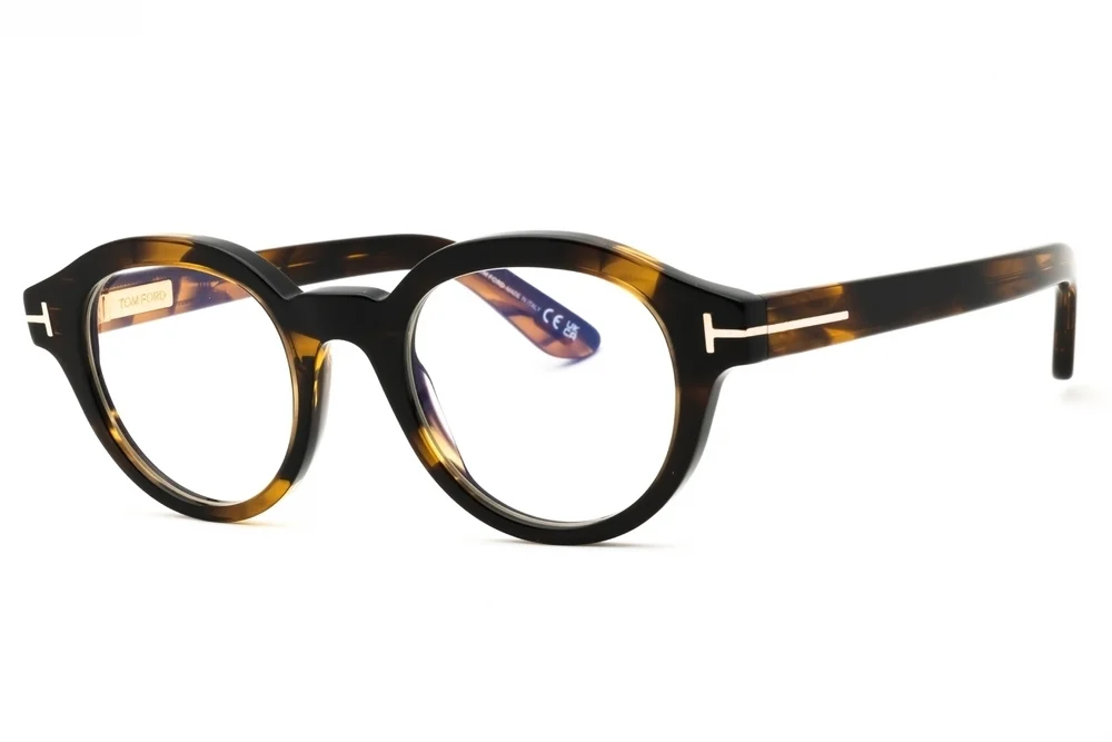 NWT Tom Ford FT6037-B-055 Red Round 49mm Glasses